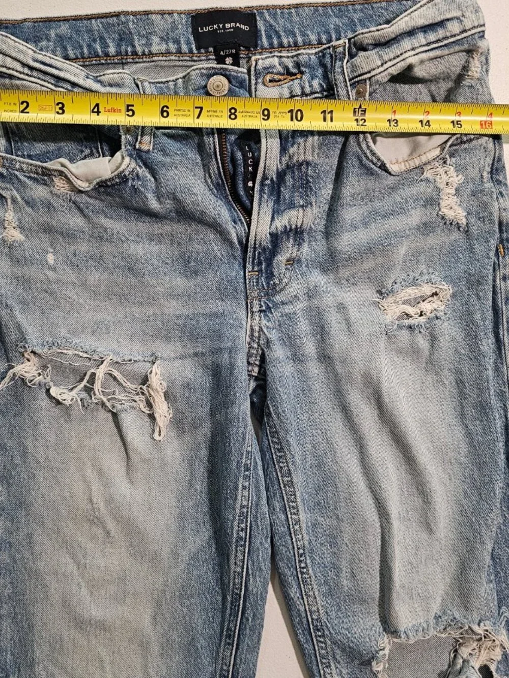Two Pack Lucky Brand Boy Mid-rise Relaxed Straight Jeans lot x2 | both 4/27